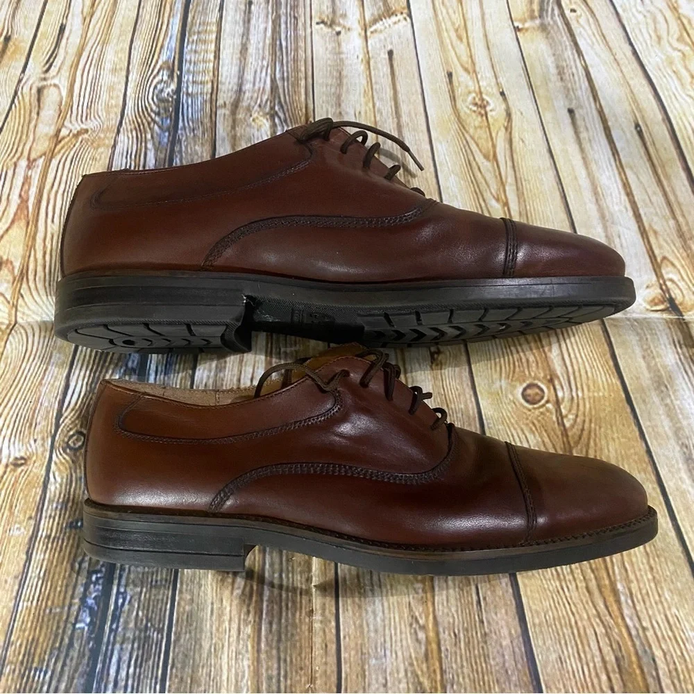 Florsheim @Ease Lace Up Brown Leather Derby Oxfords Size 11 D